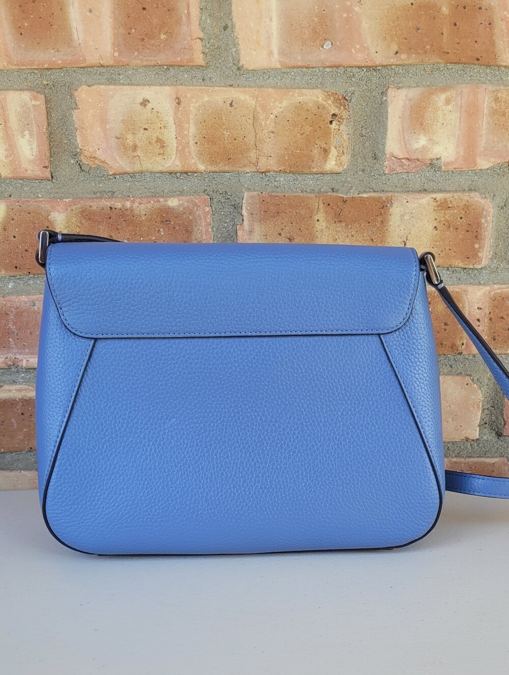 Kate Spade LIKE NEW Monica Flip Crossbody Bag in Thunderstorm Light Blue - Picture 3 of 13